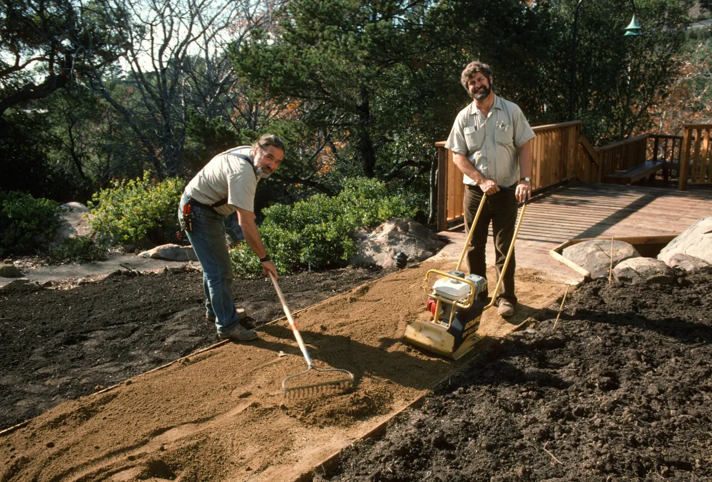 SBBG Home Demonstration Garden construction