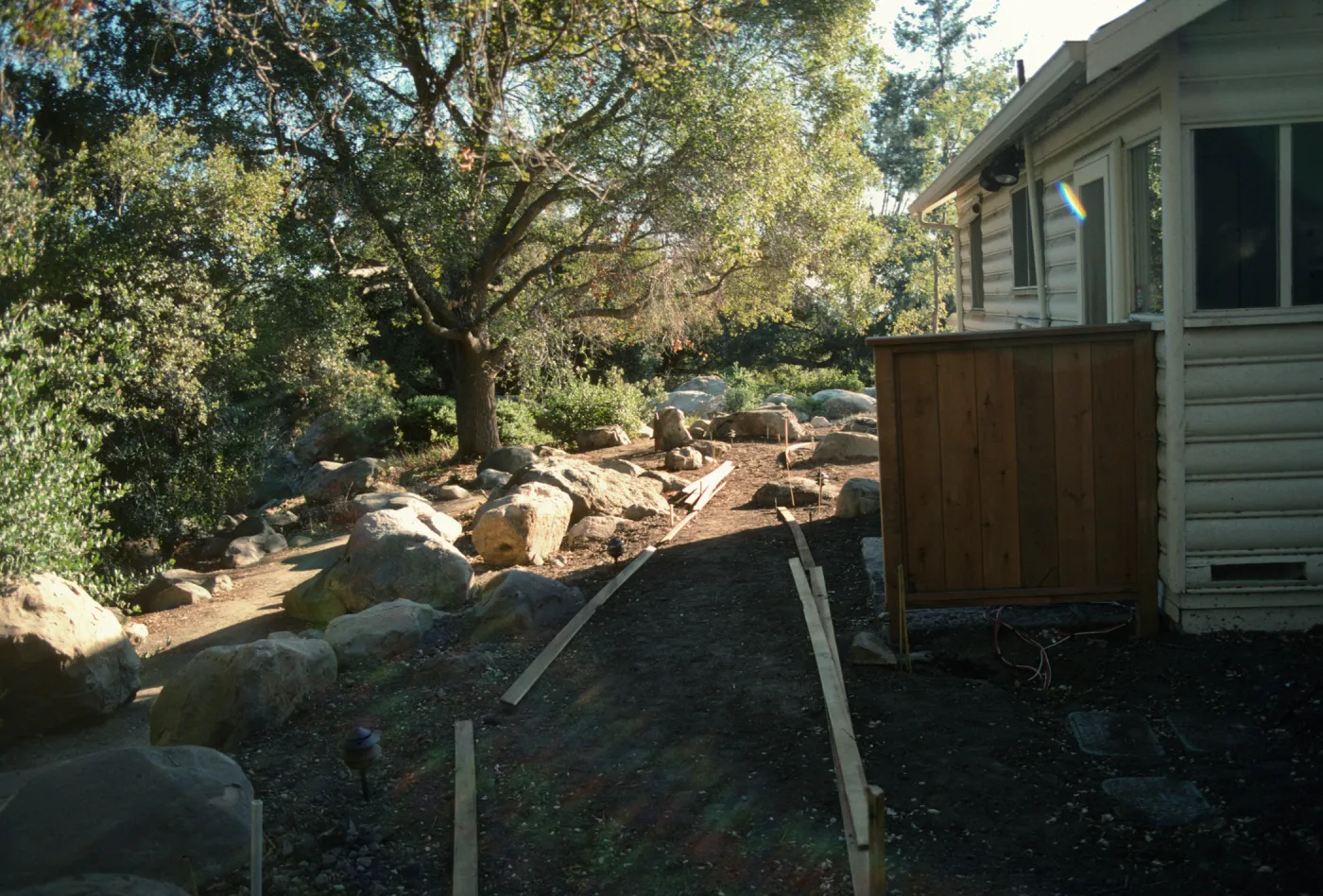 SBBG Home Demonstration Garden construction