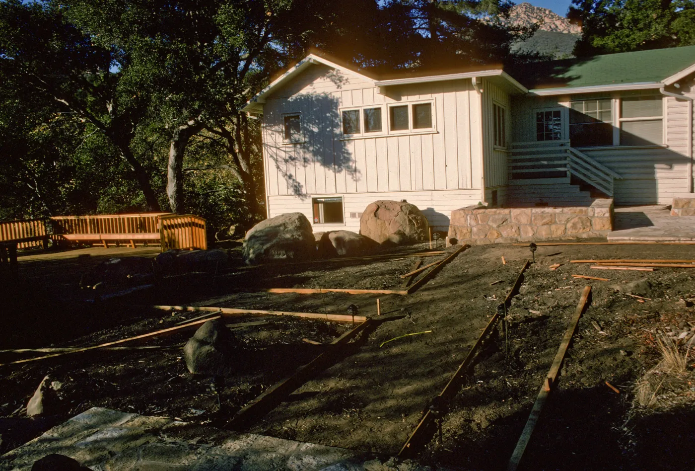 SBBG Home Demonstration Garden construction