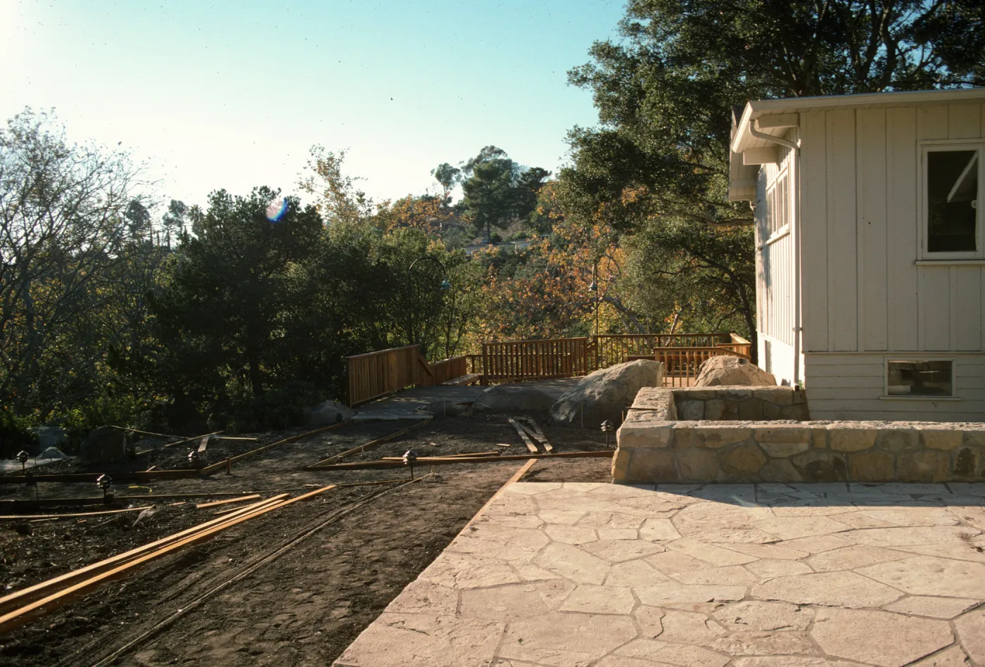 SBBG Home Demonstration Garden construction