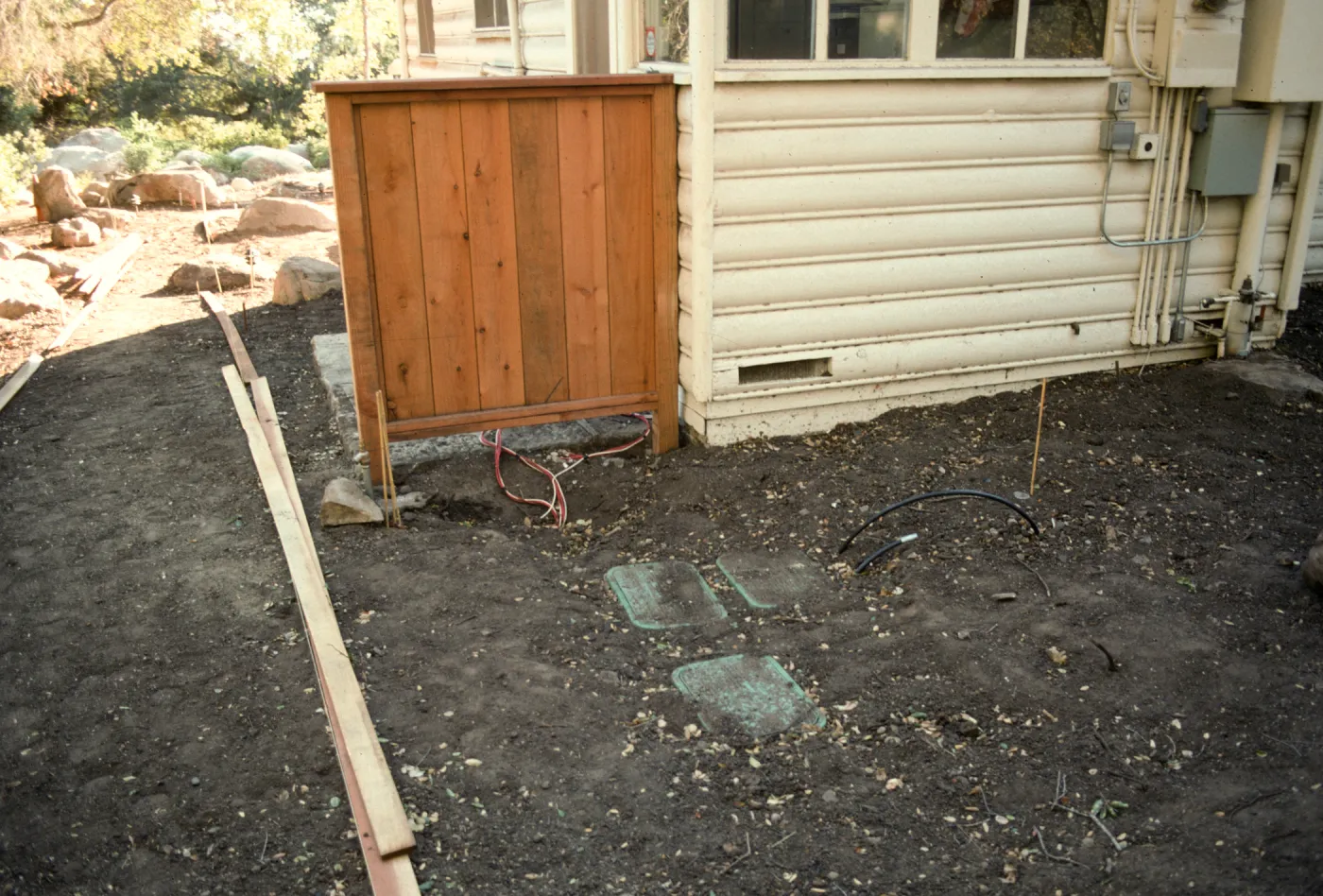 SBBG Home Demonstration Garden construction