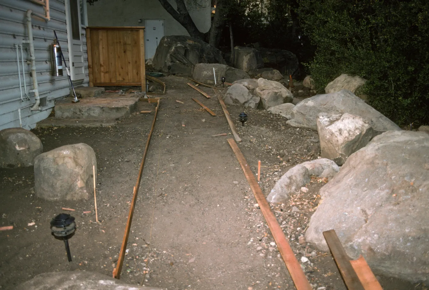 SBBG Home Demonstration Garden construction