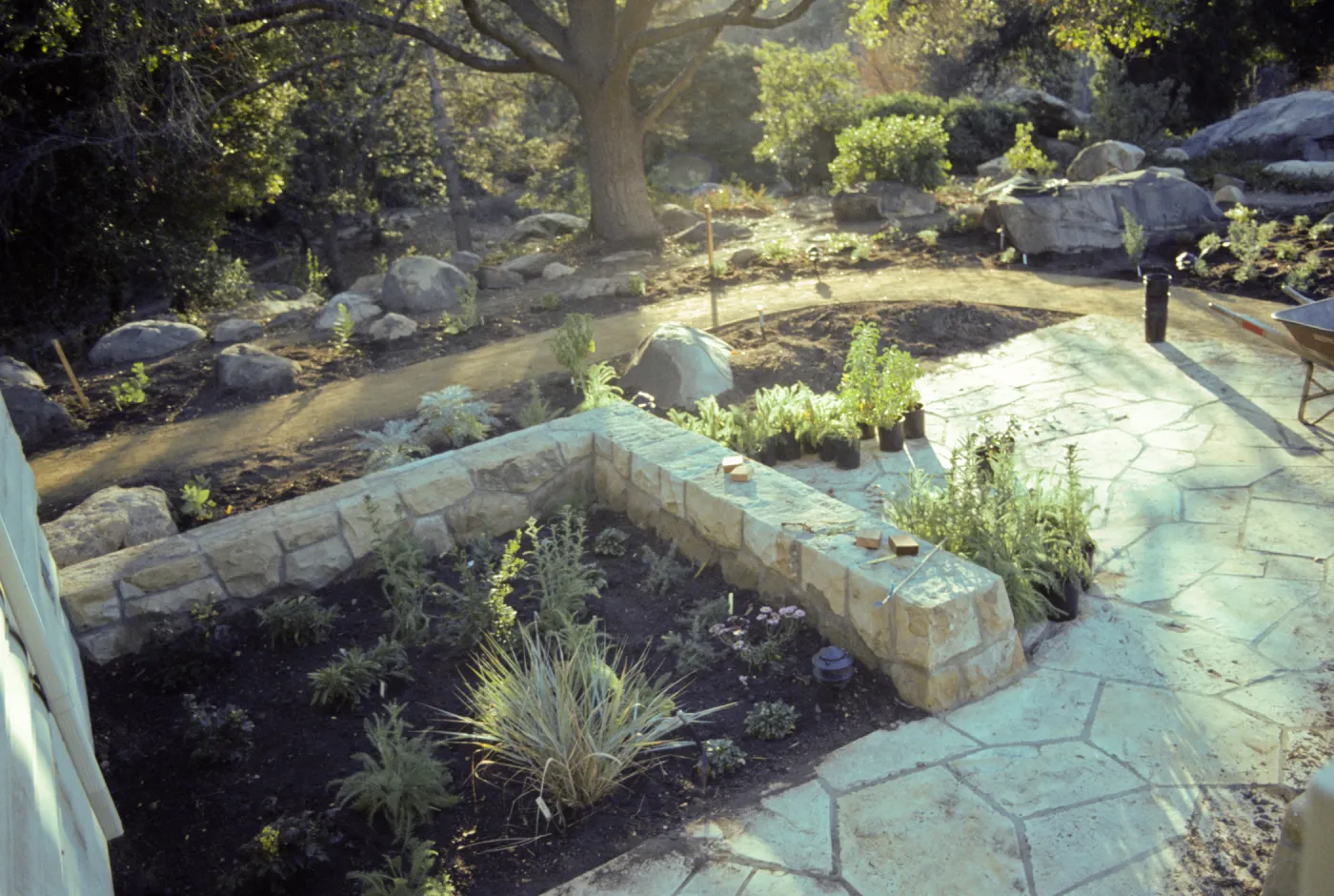 SBBG Home Demonstration Garden construction
