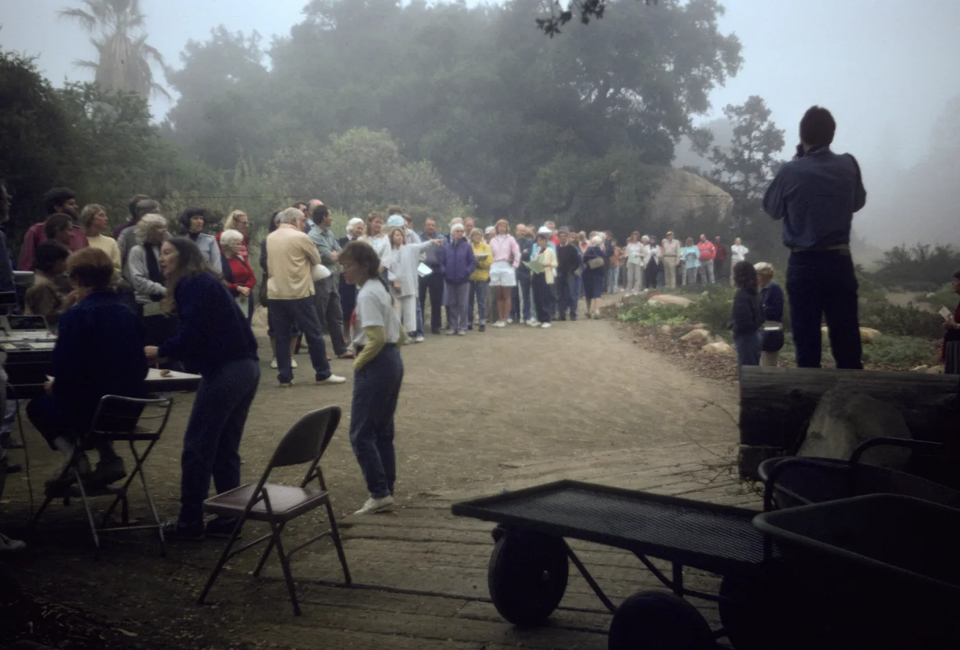 Fall Plant Sale, 1988, prior to opening