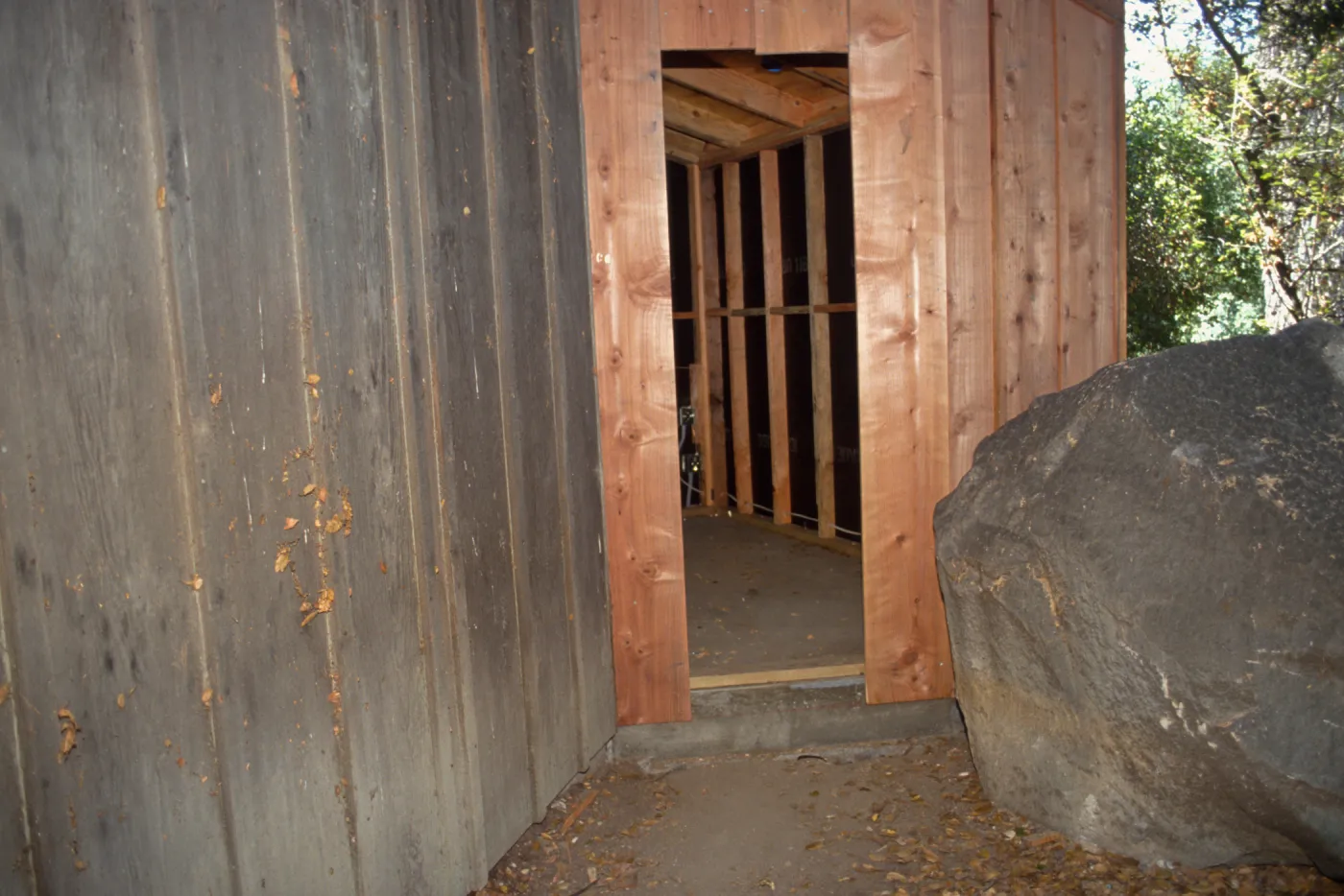 back side of Infomation Kiosk, kiosk renovation