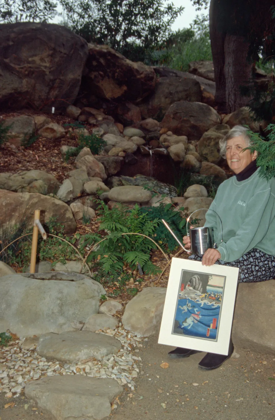 Virginia Gardner with award