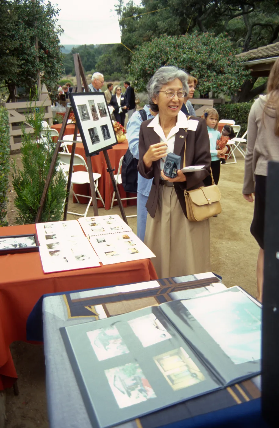 people at tea house event