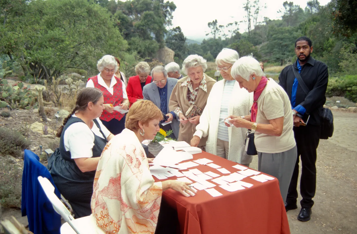 Guests at Tea House event