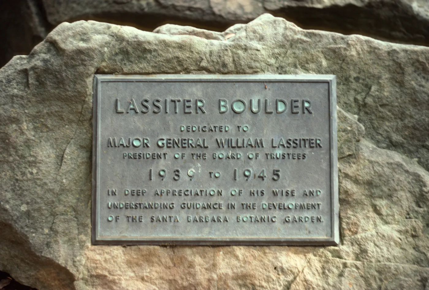 Lassiter Memorial Plaque