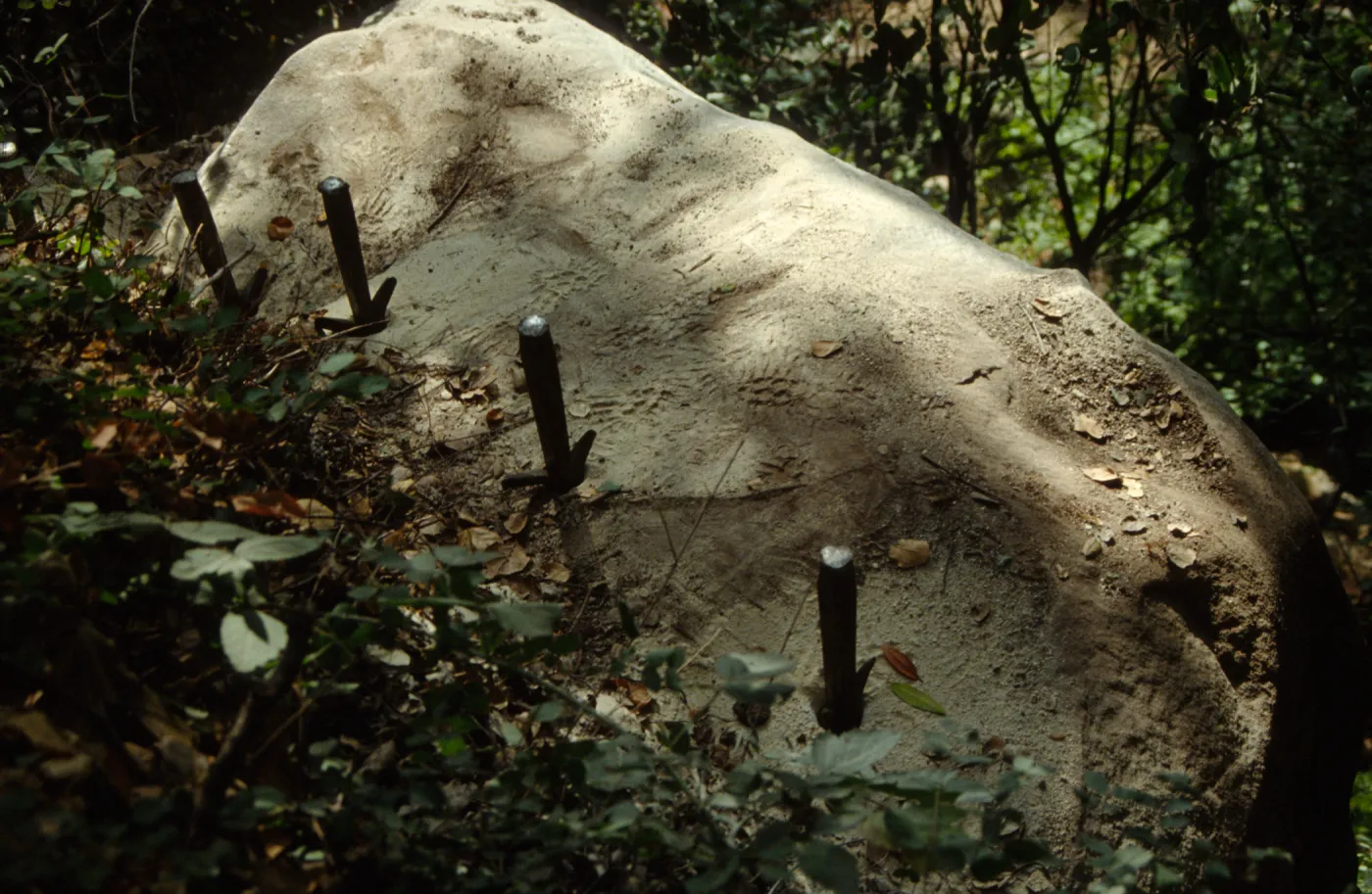 boulder removal above the Mission Dam