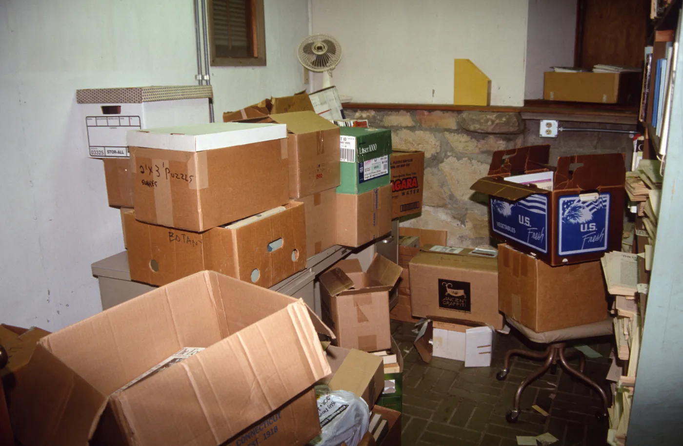 Office storage at SBBG