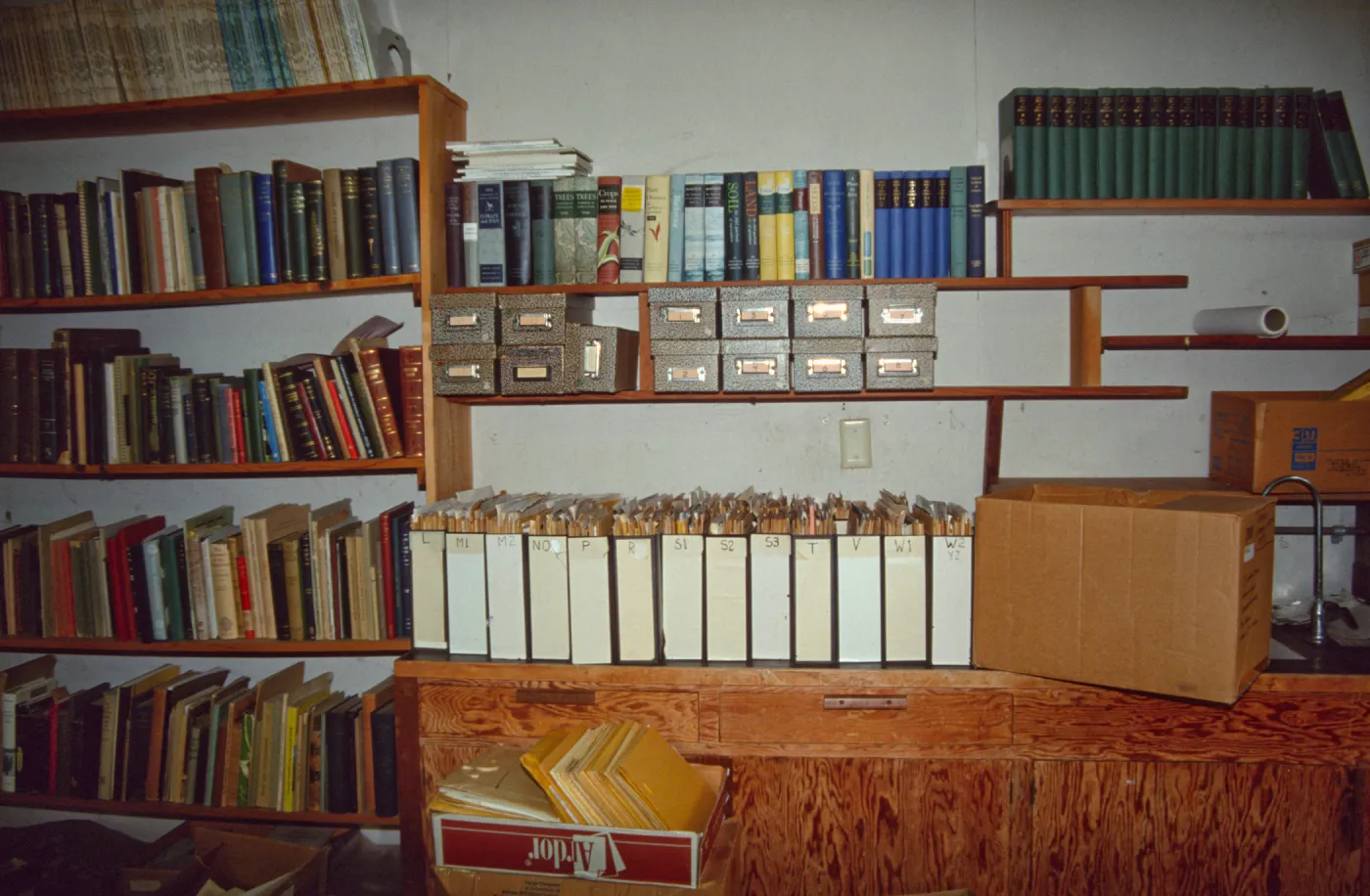 Office storage at SBBG