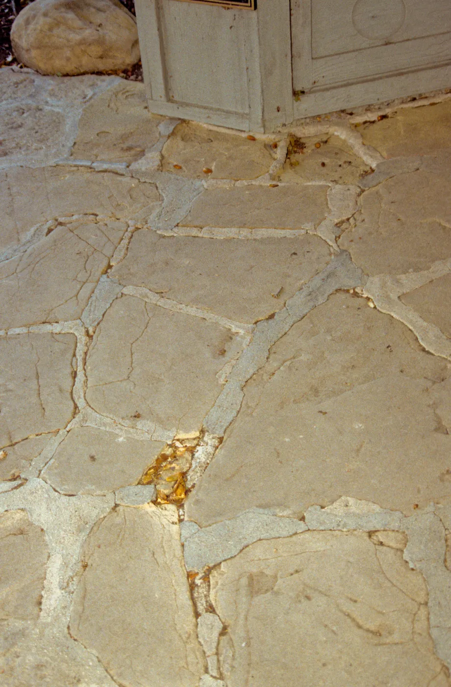 Stone floor in the Information Kiosk