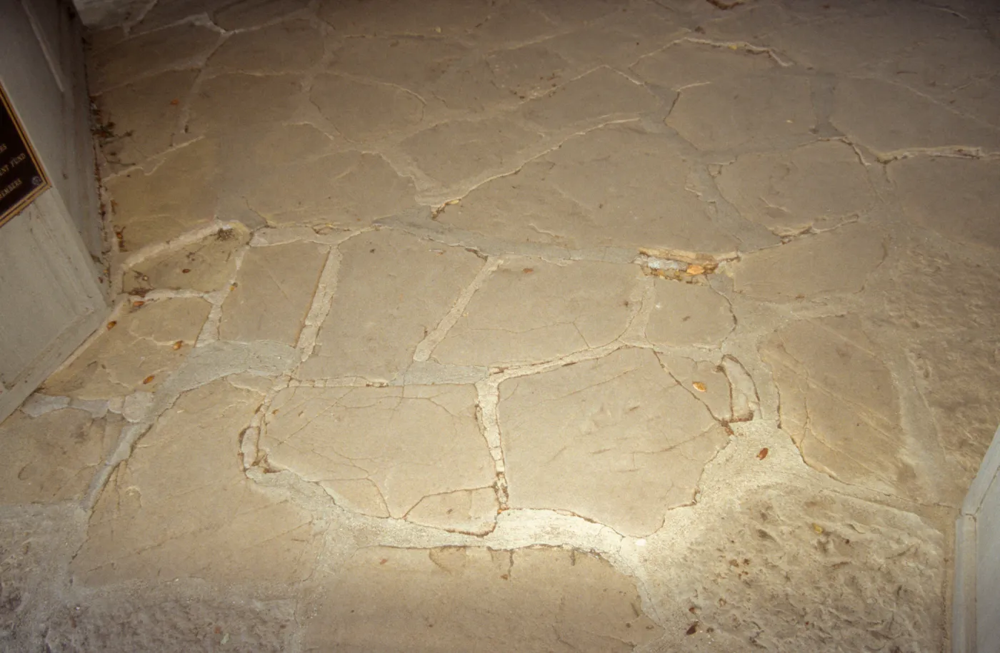 Stone floor in the Information Kiosk