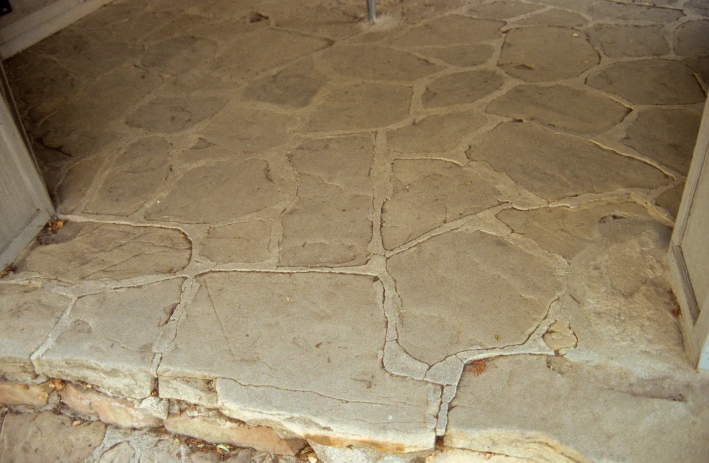 Stone floor in the Information Kiosk