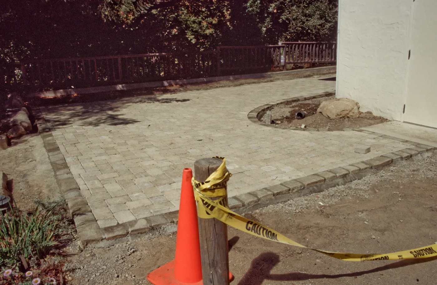 New pavered path to the Cottage