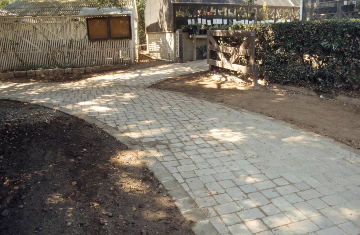 New pavered path to the Cottage