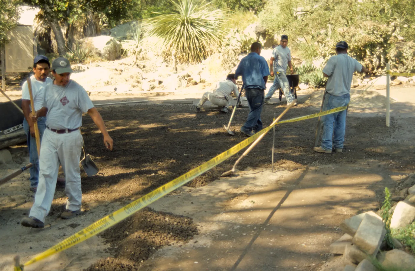 New pavered path at Garden Entrance