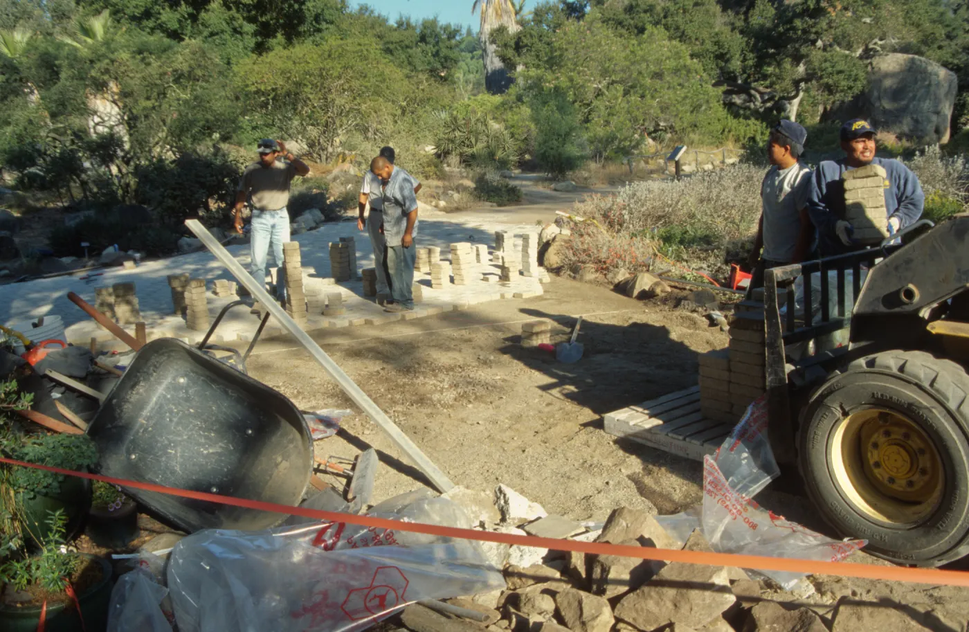 New pavered path at Garden Entrance