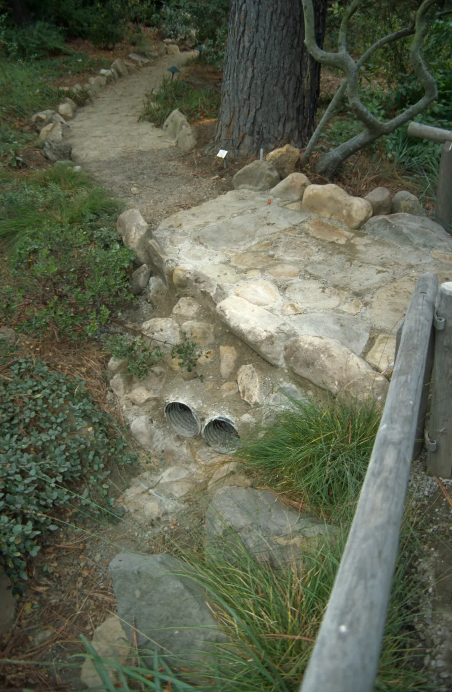 Pavering the path outside the Arroyo Room