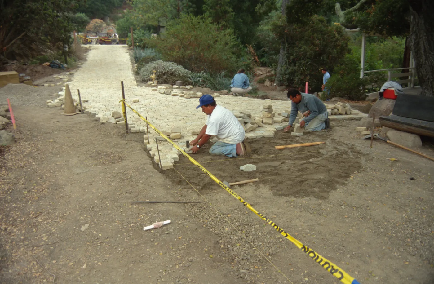 Path Paving looking toward parking lot