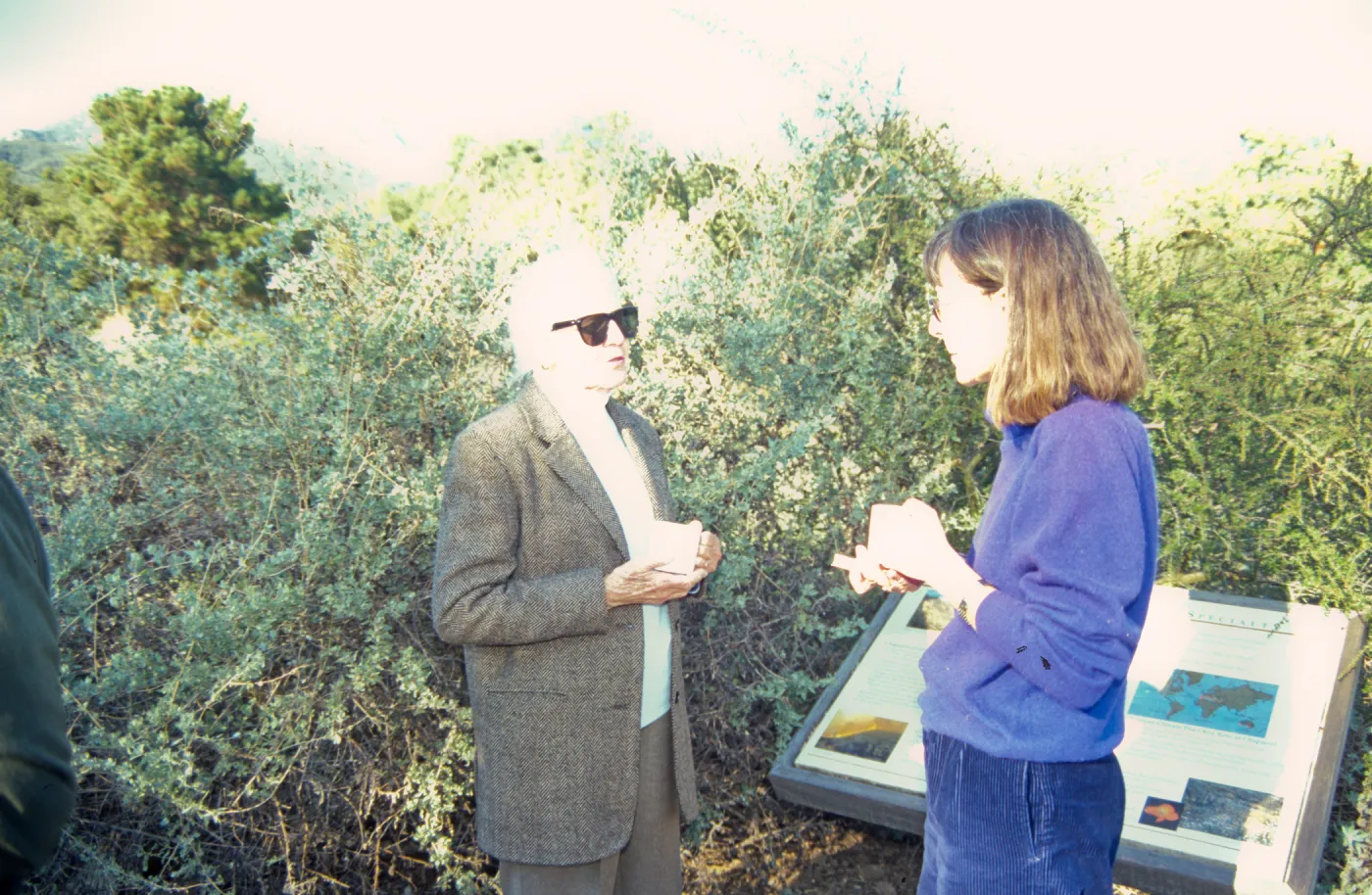 Dedication of Chaparral interpretive panel on the Porter Trail