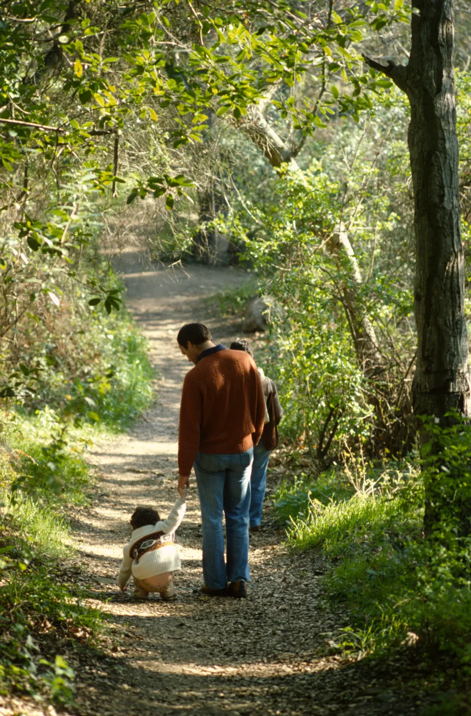 SBBG vistors walking on the Canyon Trail