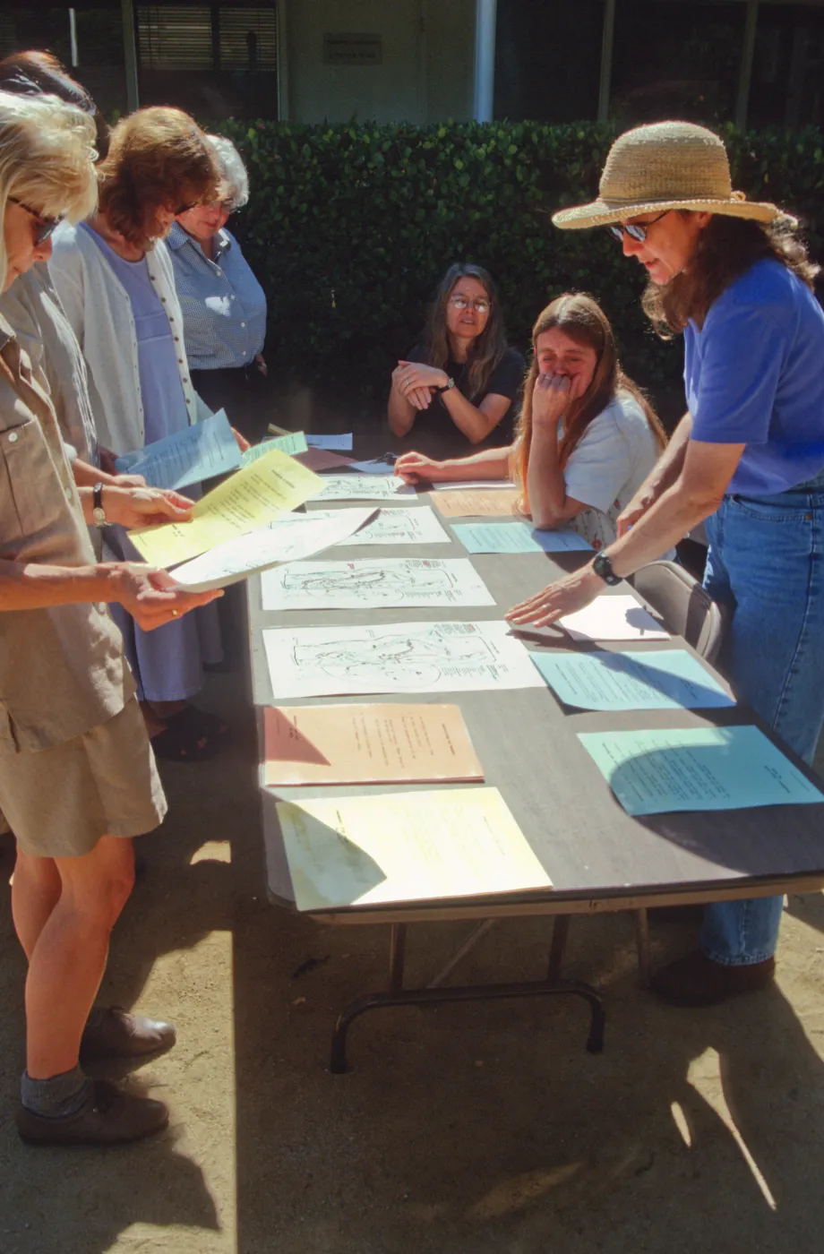 SBBG staff emergency preparation exercise, Courtyard