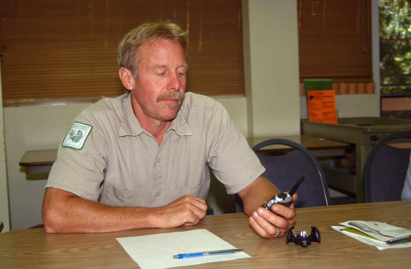 Fire Drill, SBBG staff emergency preparation exercise, Courtyard