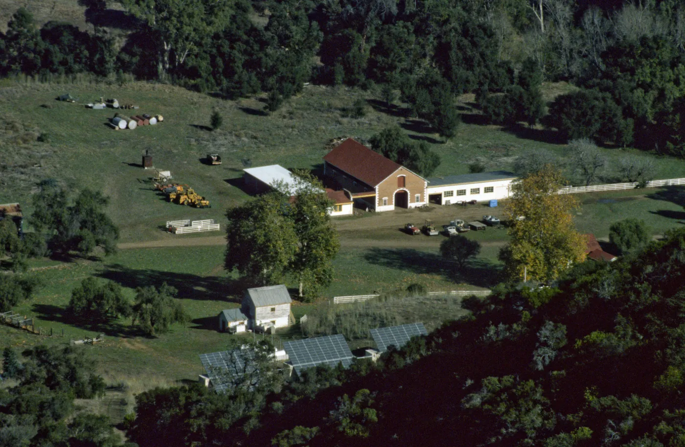 Stanton Ranch, Santa Cruz Island, from above