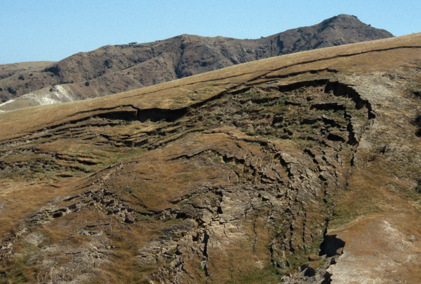Mass wasting, China Harbor, Santa Cruz island