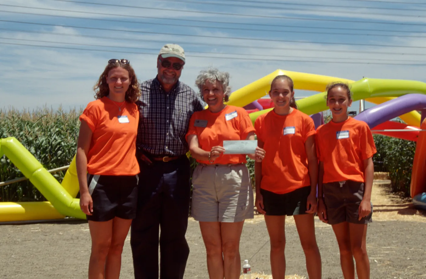 Maize Maze: Receiving First Prize