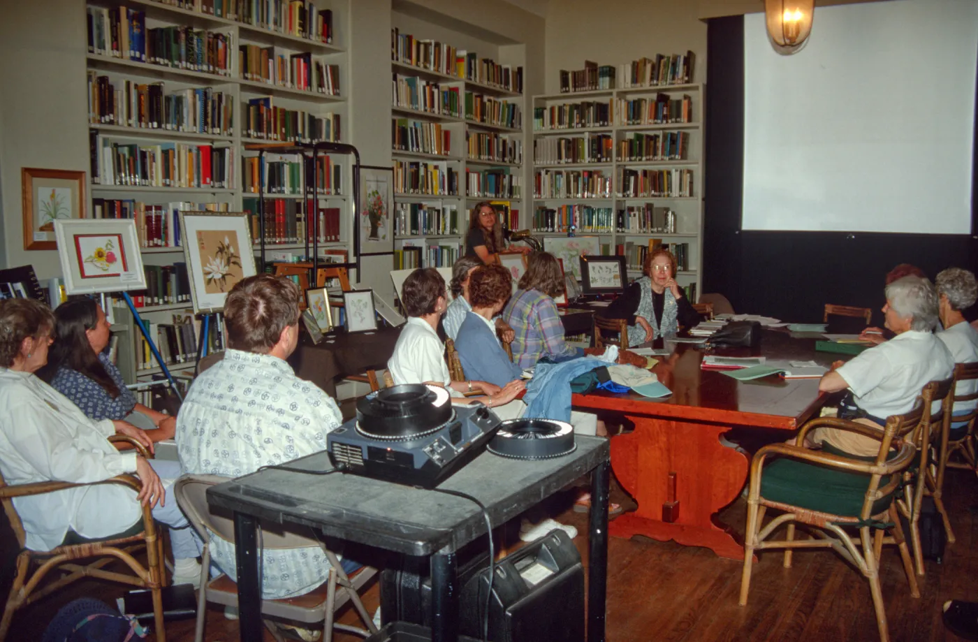 Art Exhibit, Docent Meeting, Lecture, Library