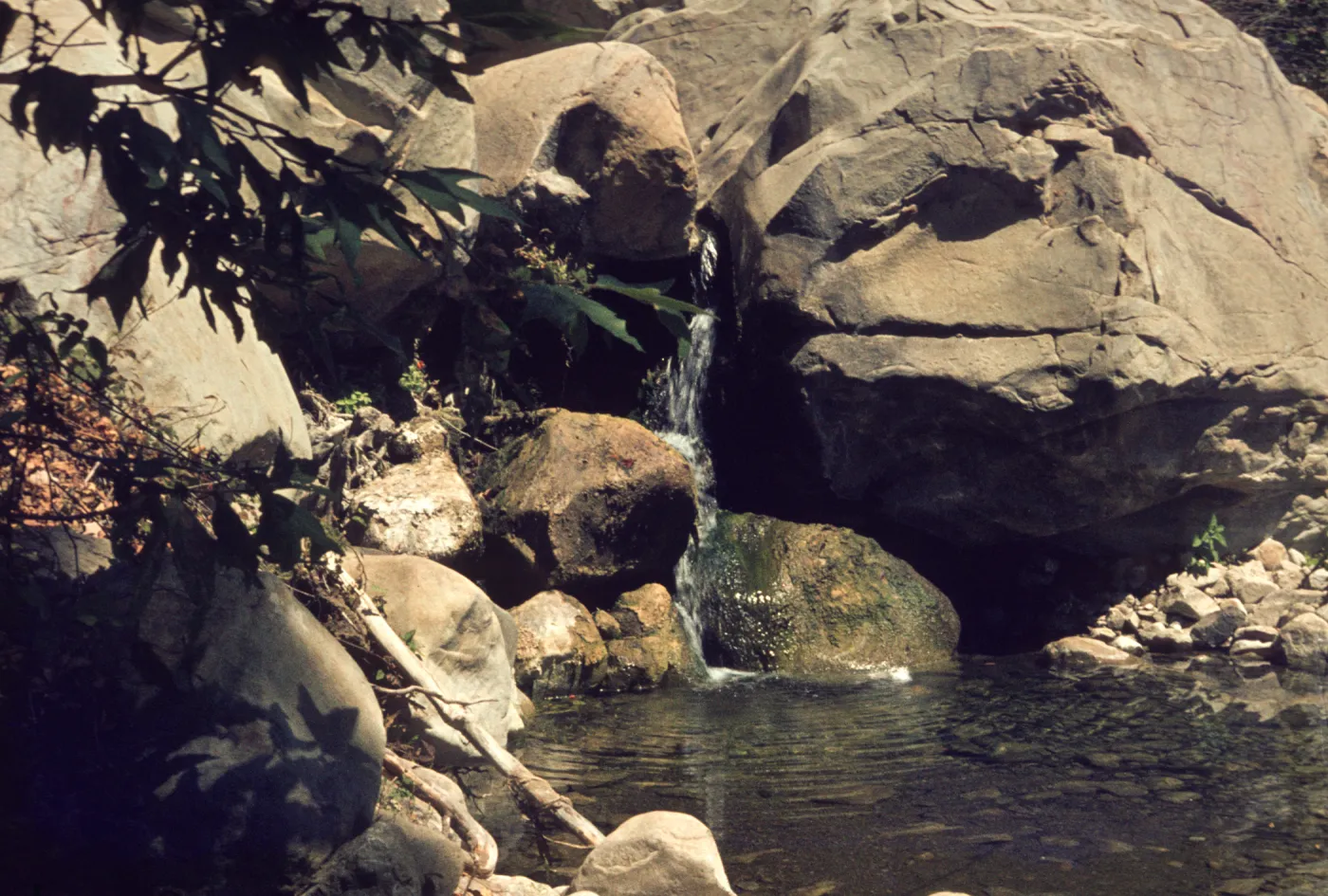 waterfall pool, Cold Springs Canyon