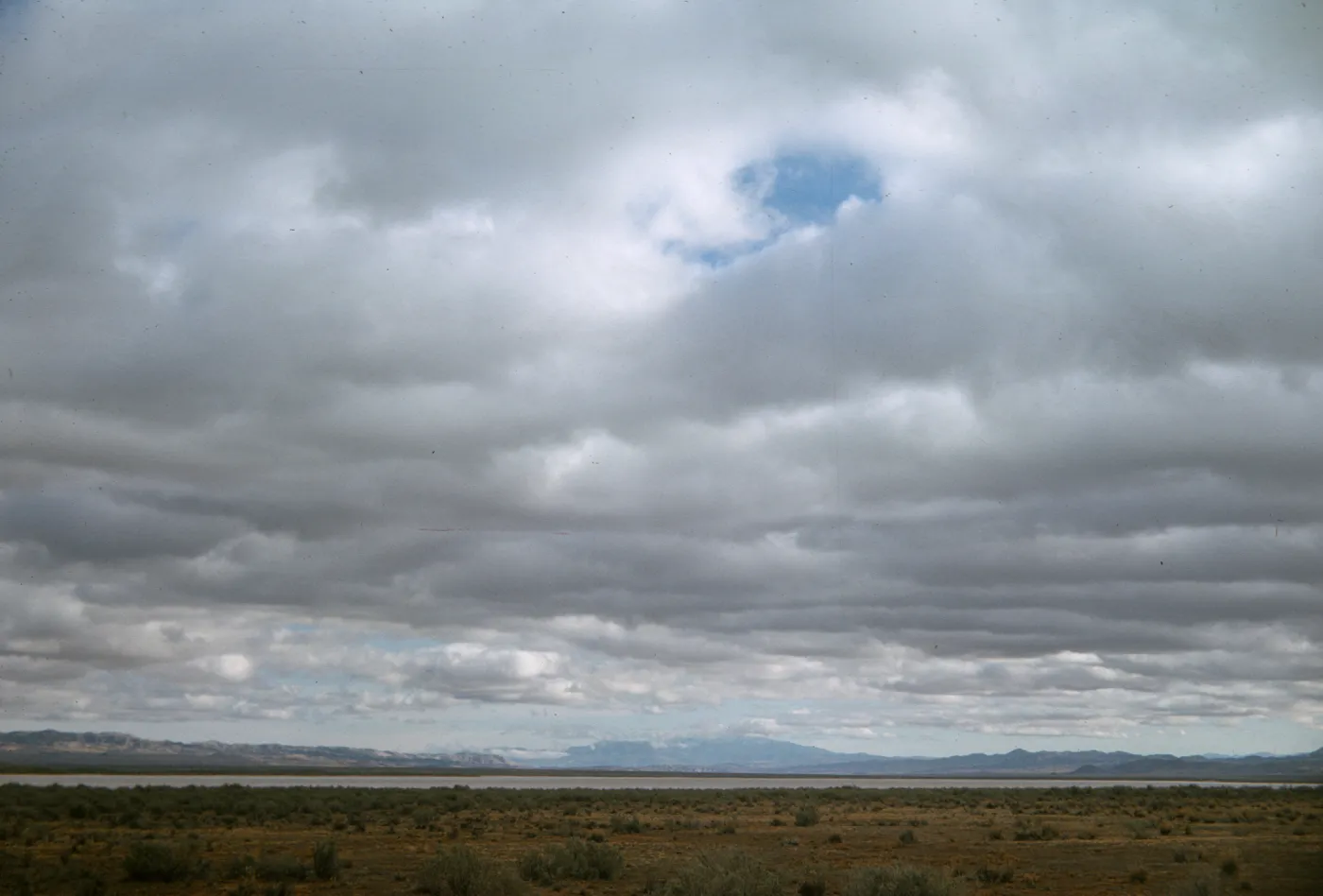 clouds over the Carrizo Plains