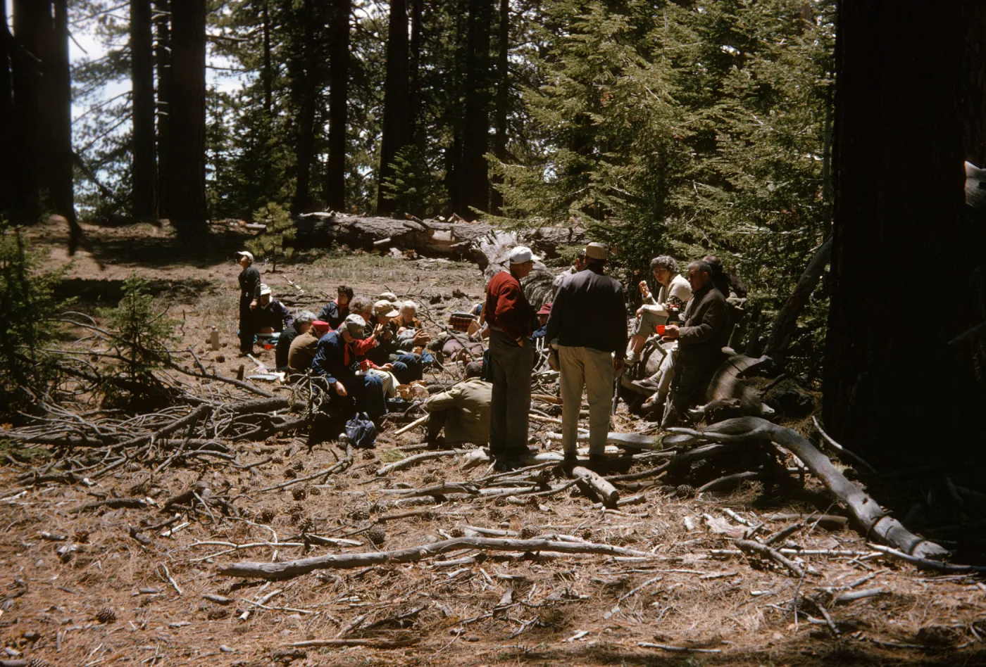 Mt Pinos - Audobon group at lunch