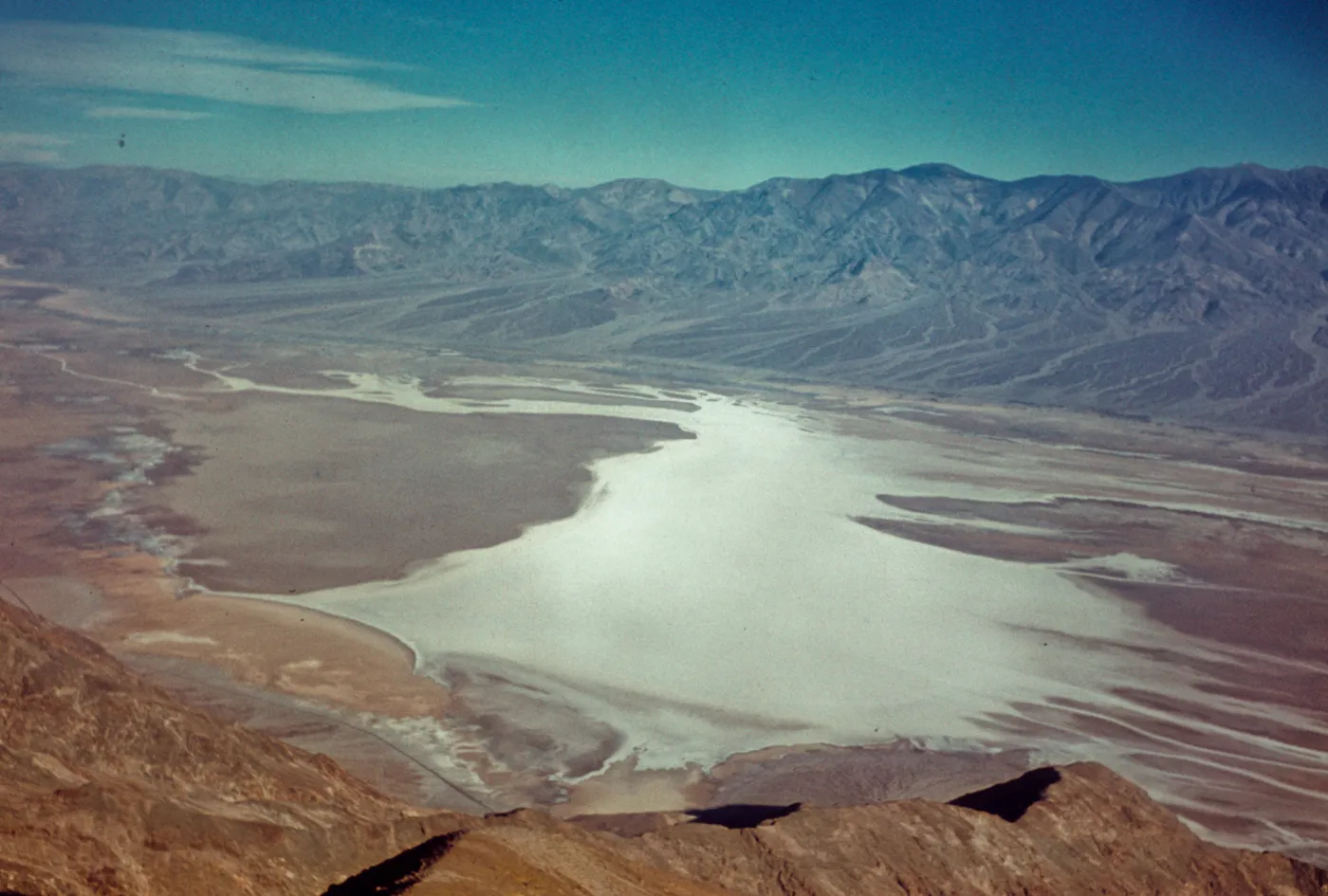 DV 18 'Salt Flats near Badwater from Dante's View, Death Valley National Monument'