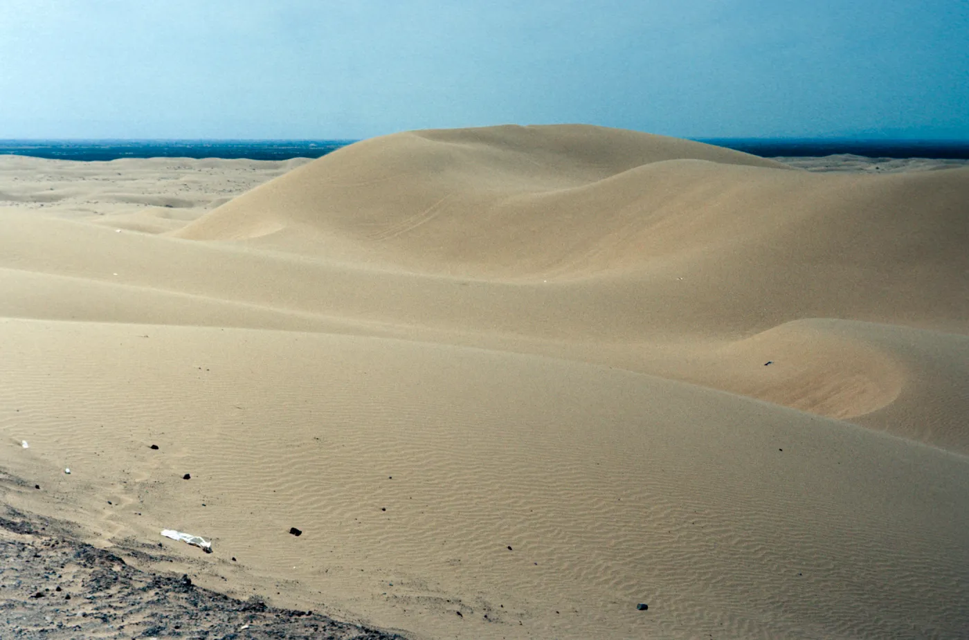 Sand dunes on Highway 78, east of Brawley