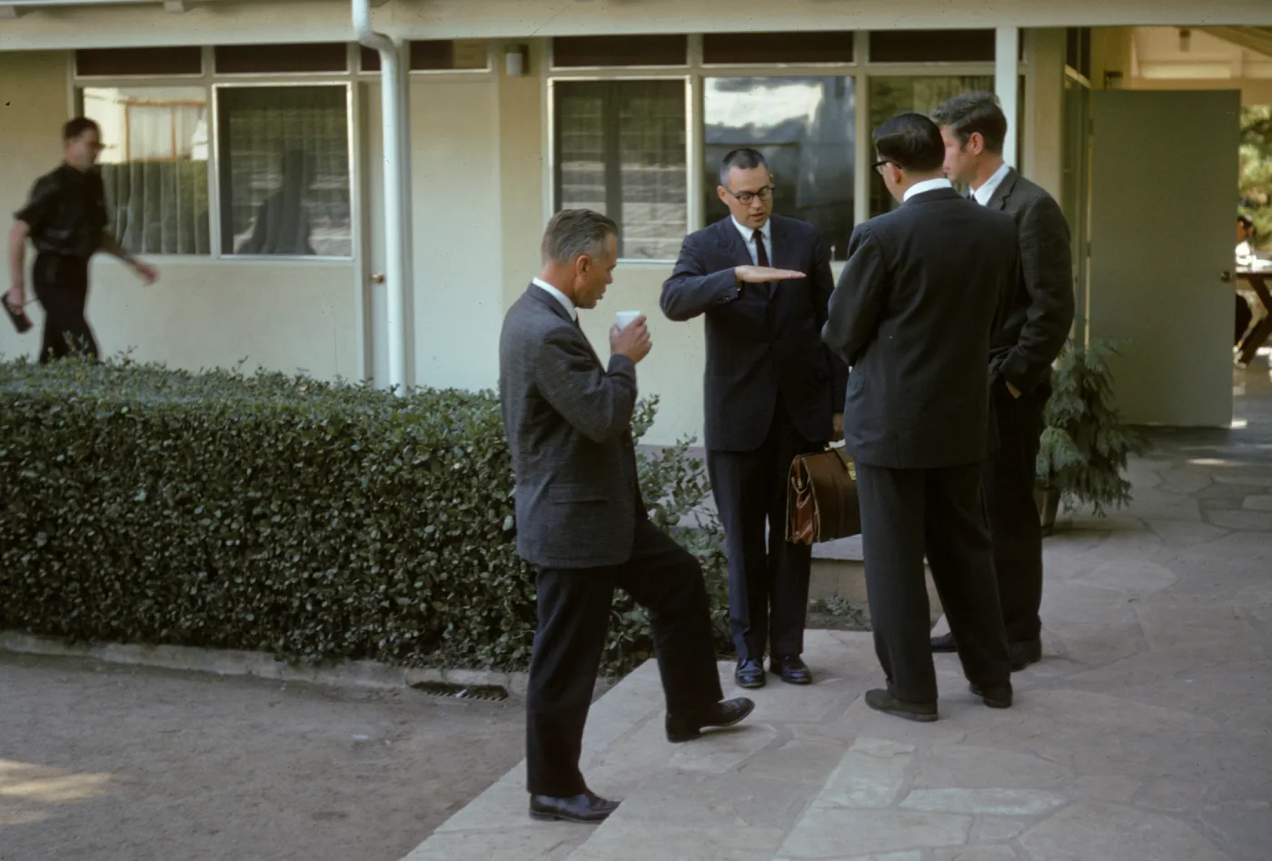 Island Symposium, 1965, Courtyard steps, Neuschel
