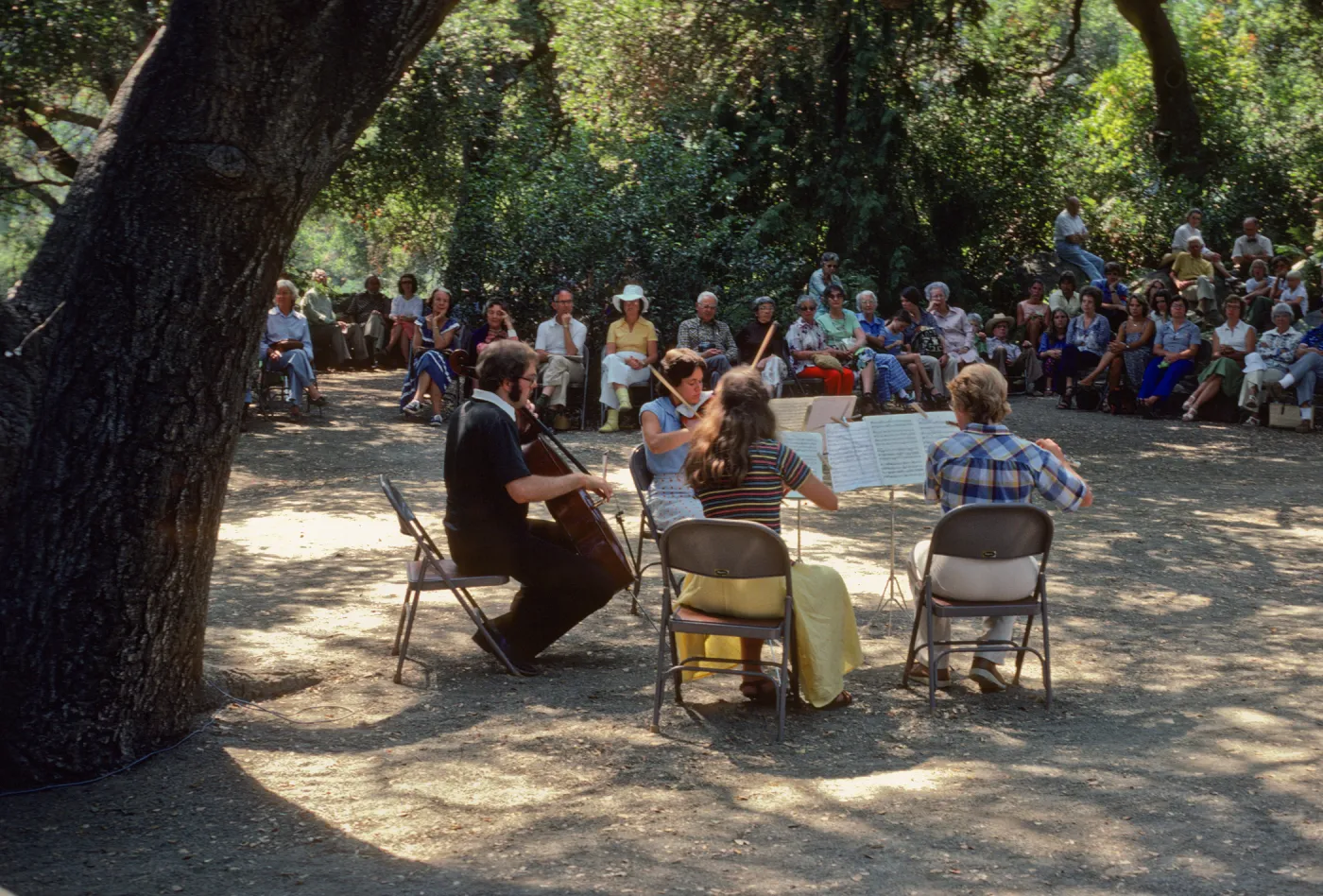 Music Academy of the West event, 1979, under the oaks
