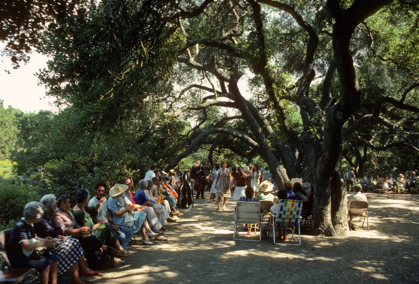 Music Academy of the West event, 1979, event under the oaks