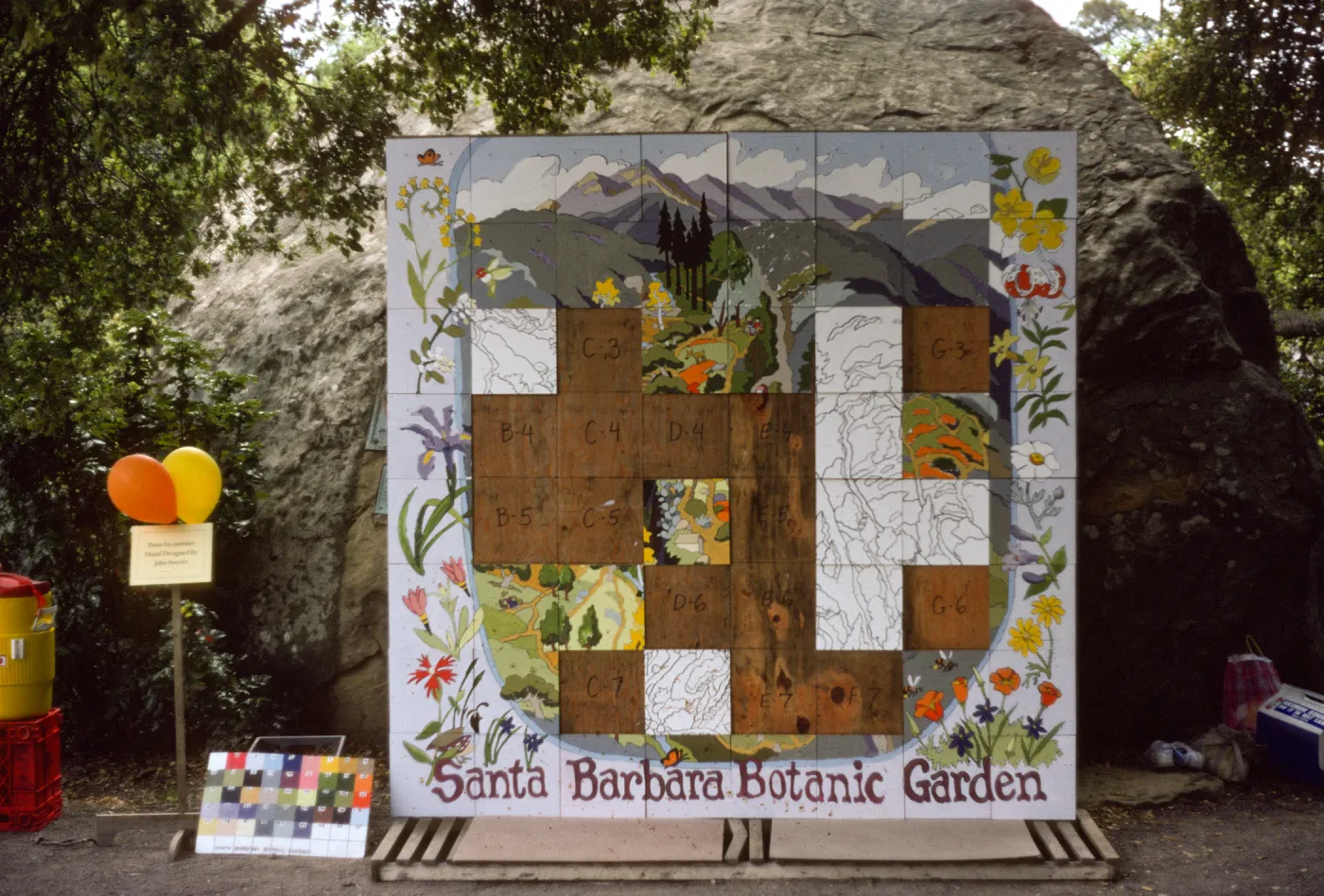 Spring Celebration, 'Creating a Garden Map' mosaic event