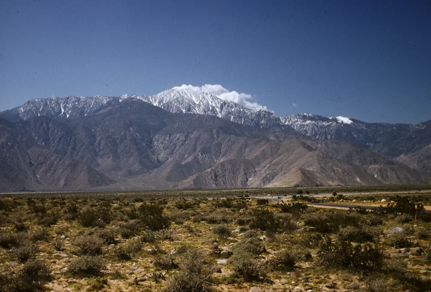 Mt San Jacinto from 1000 Palms Road