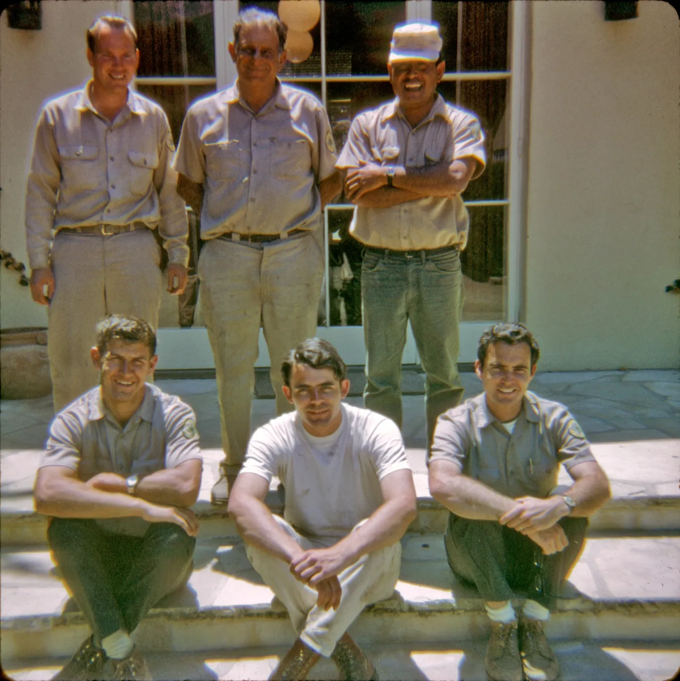 Santa Barbara Botanic Garden grounds staff, 1969