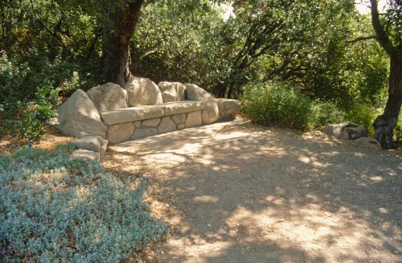 Ada Wood stone bench