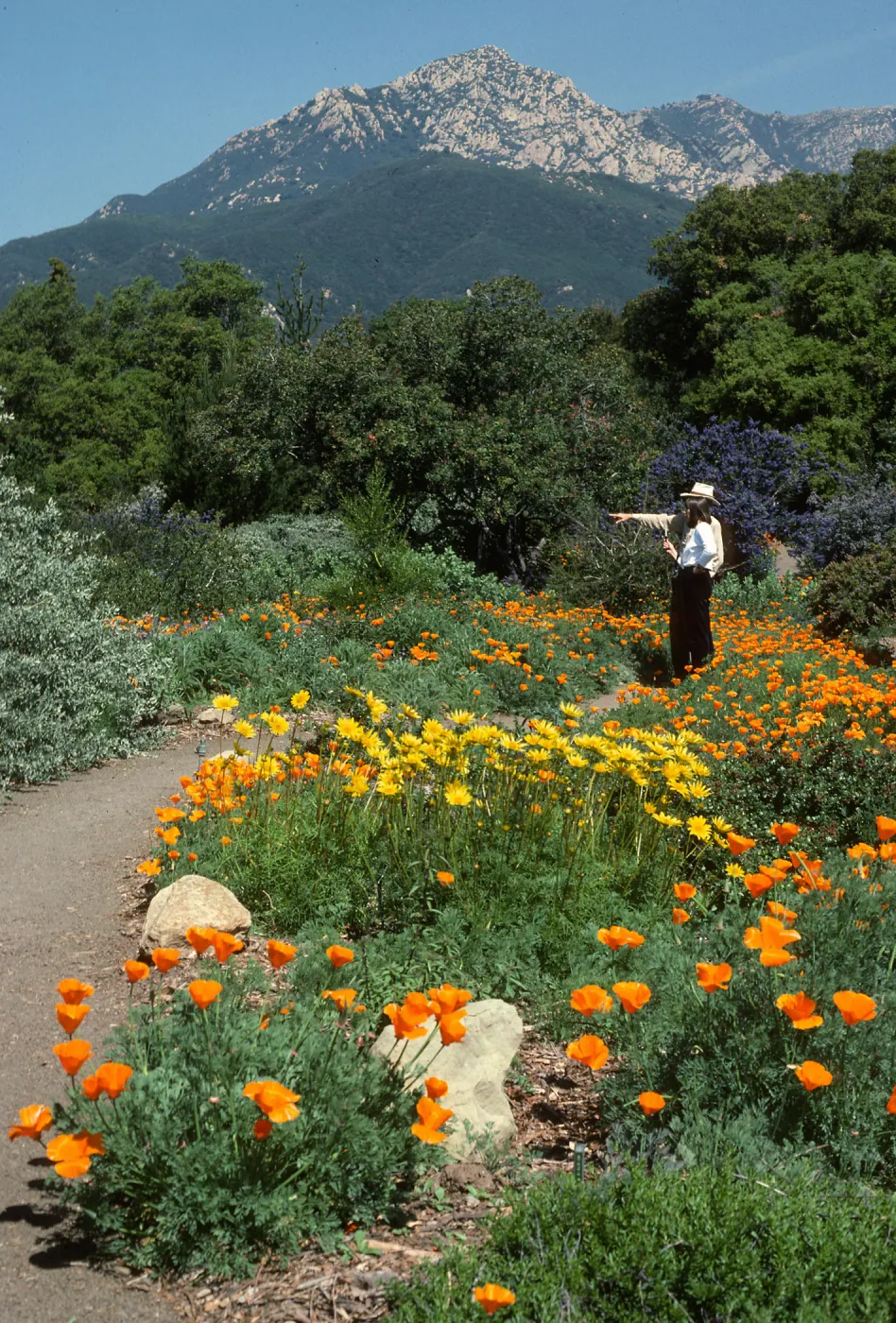 Nancy Hawver and Dara Emery recording â€œA Spring Walkâ€ for Oral History Program, Porter Trail
