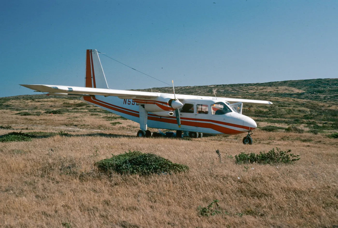 Islander, ranch airstrip, San Miguel Island