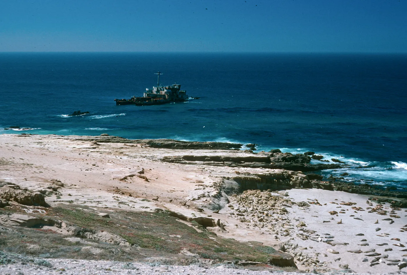 Shipwreck, E. of Killer Whale Cave, San Nicolas Island
