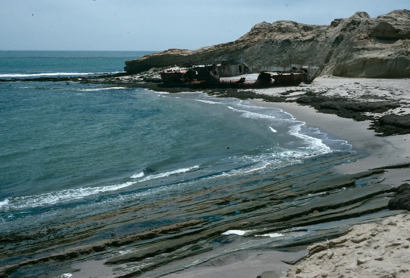 YFU-5 wreck, No. range marker, San Nicolas Island