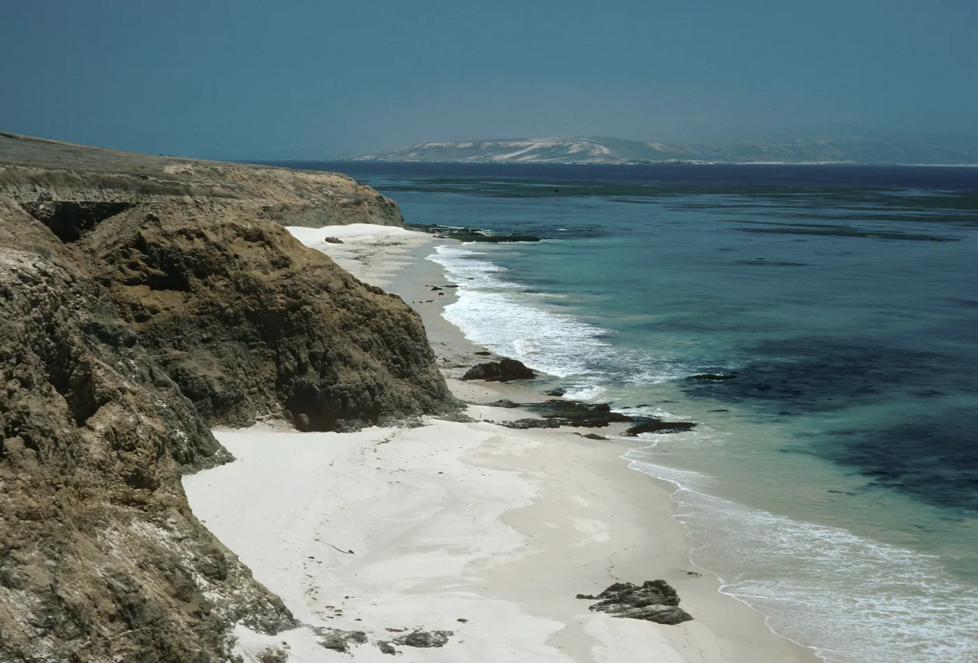 SE coast looking toward Santa Rosa Island from San. Miguel Island